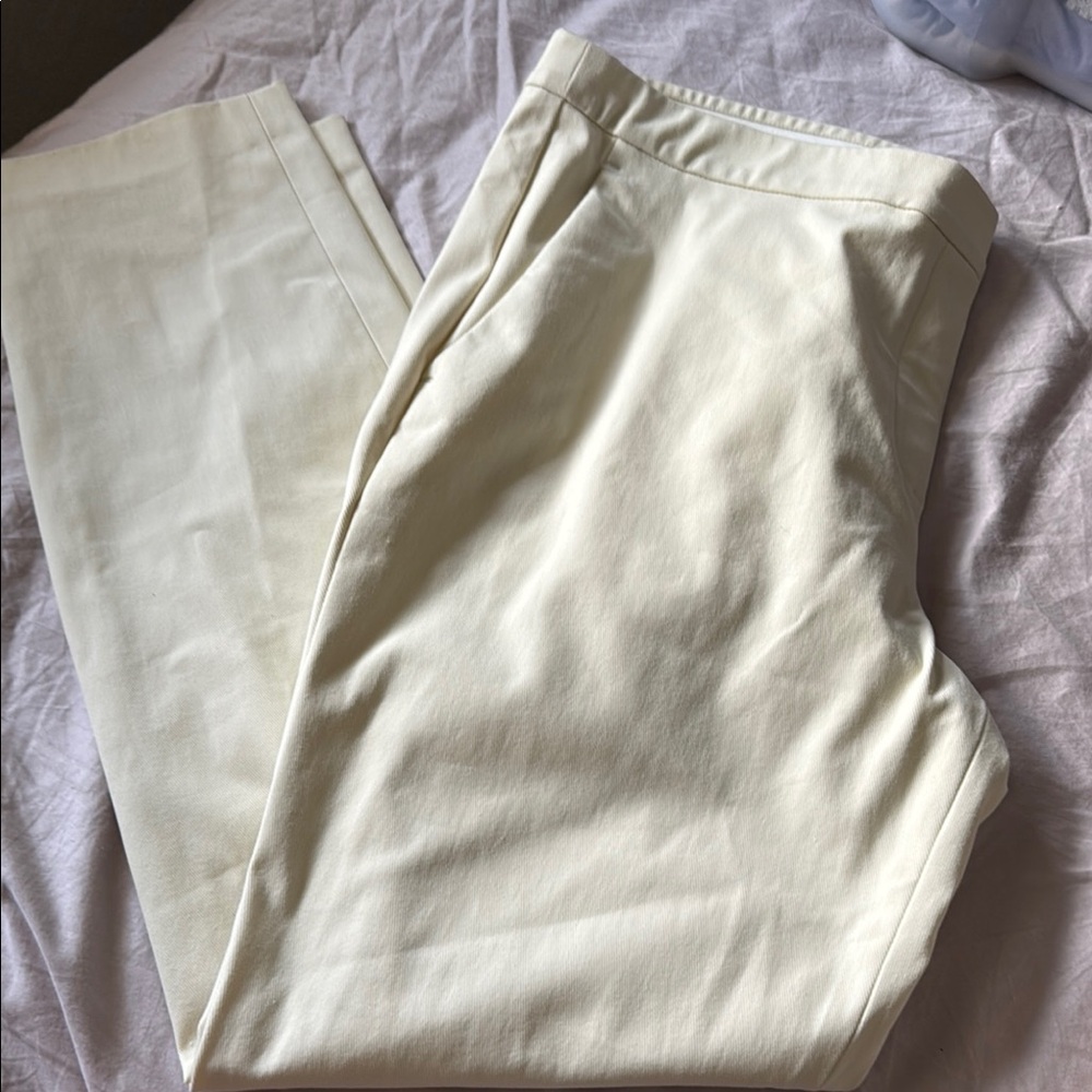 Theory Cream Chinos Classic Style